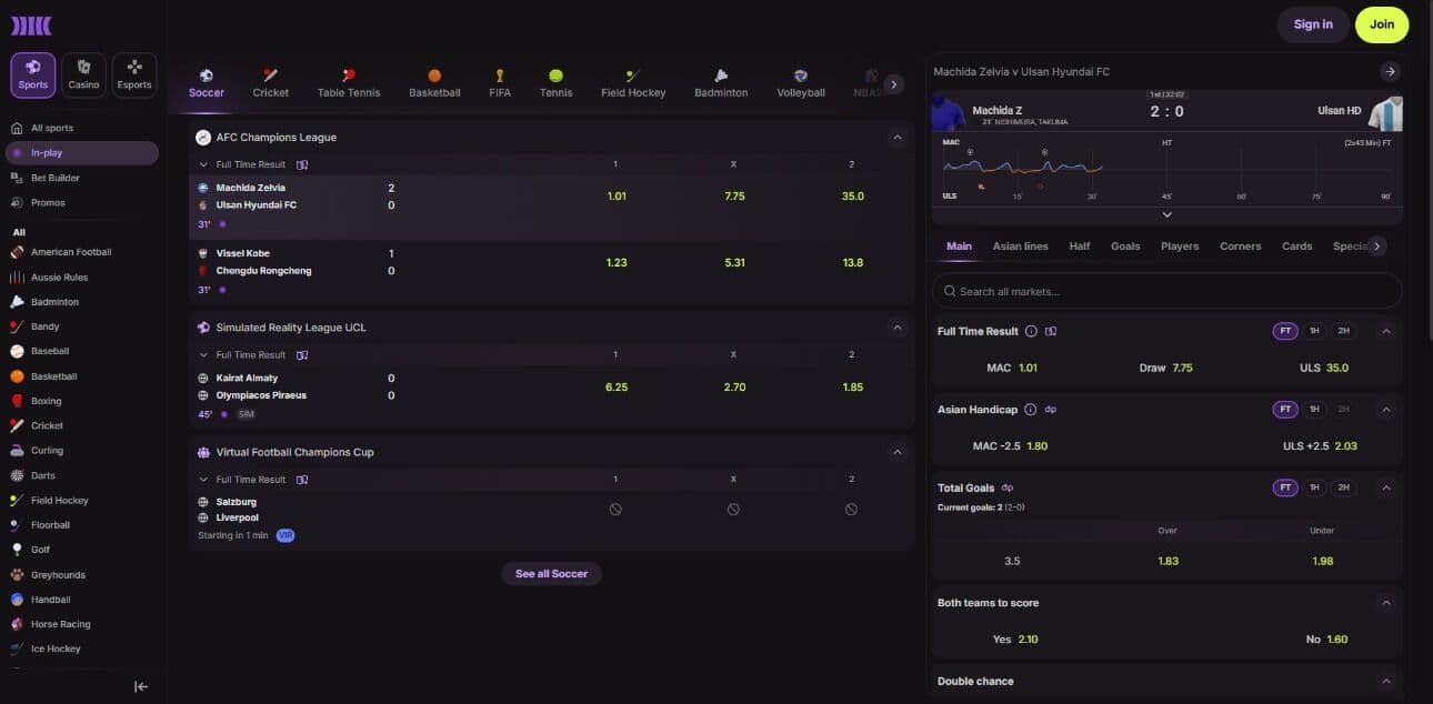 cloudbet live betting desktop