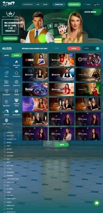 22bet Homepage Mobile