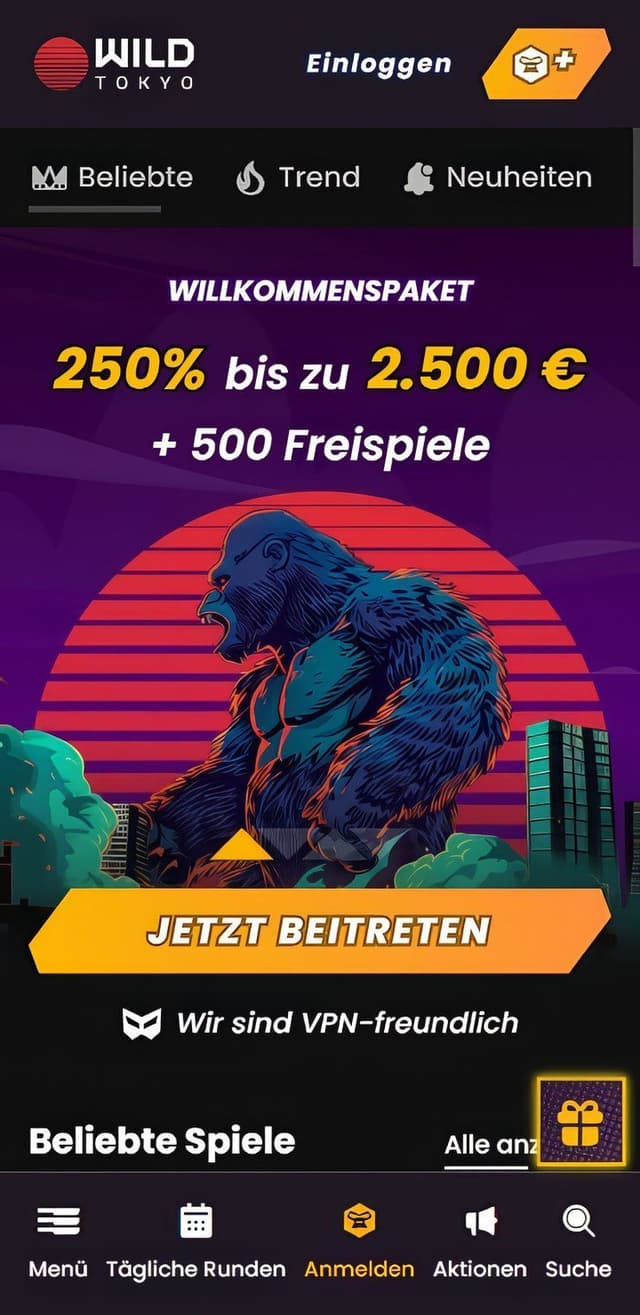 wildtokyo homepage mobile