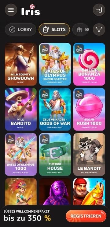 Iris Casino Slots Mobile