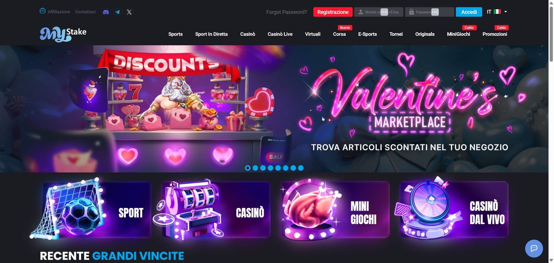 MyStake Home Desktop