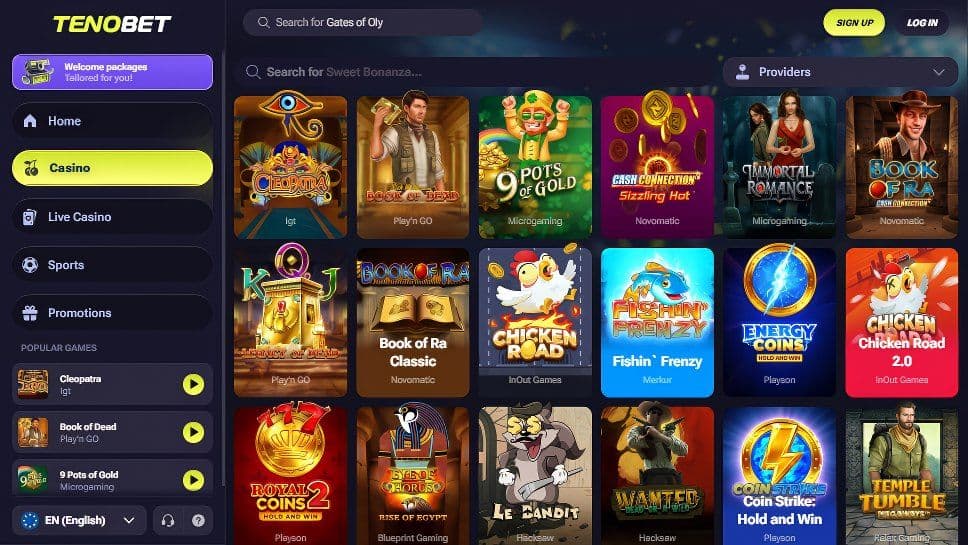 TenoBet Casino Slots