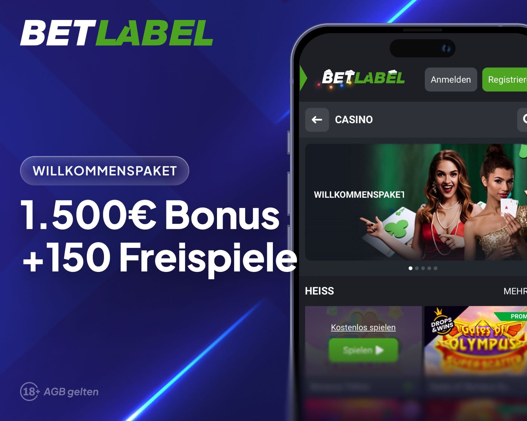 BetLabel Casino Willkommensbonus