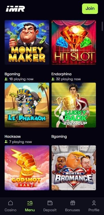 immerion casino slots mobile