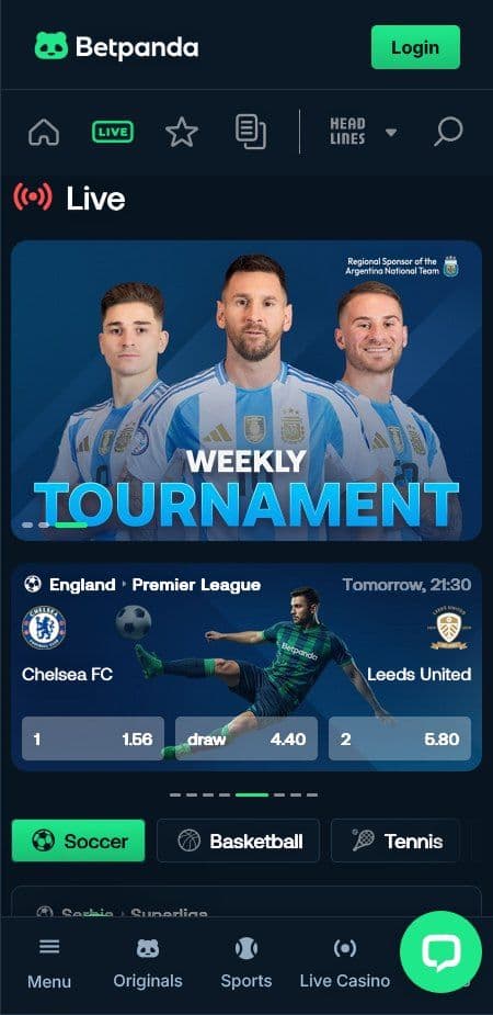 Betpanda Sportsbook Live Mobile