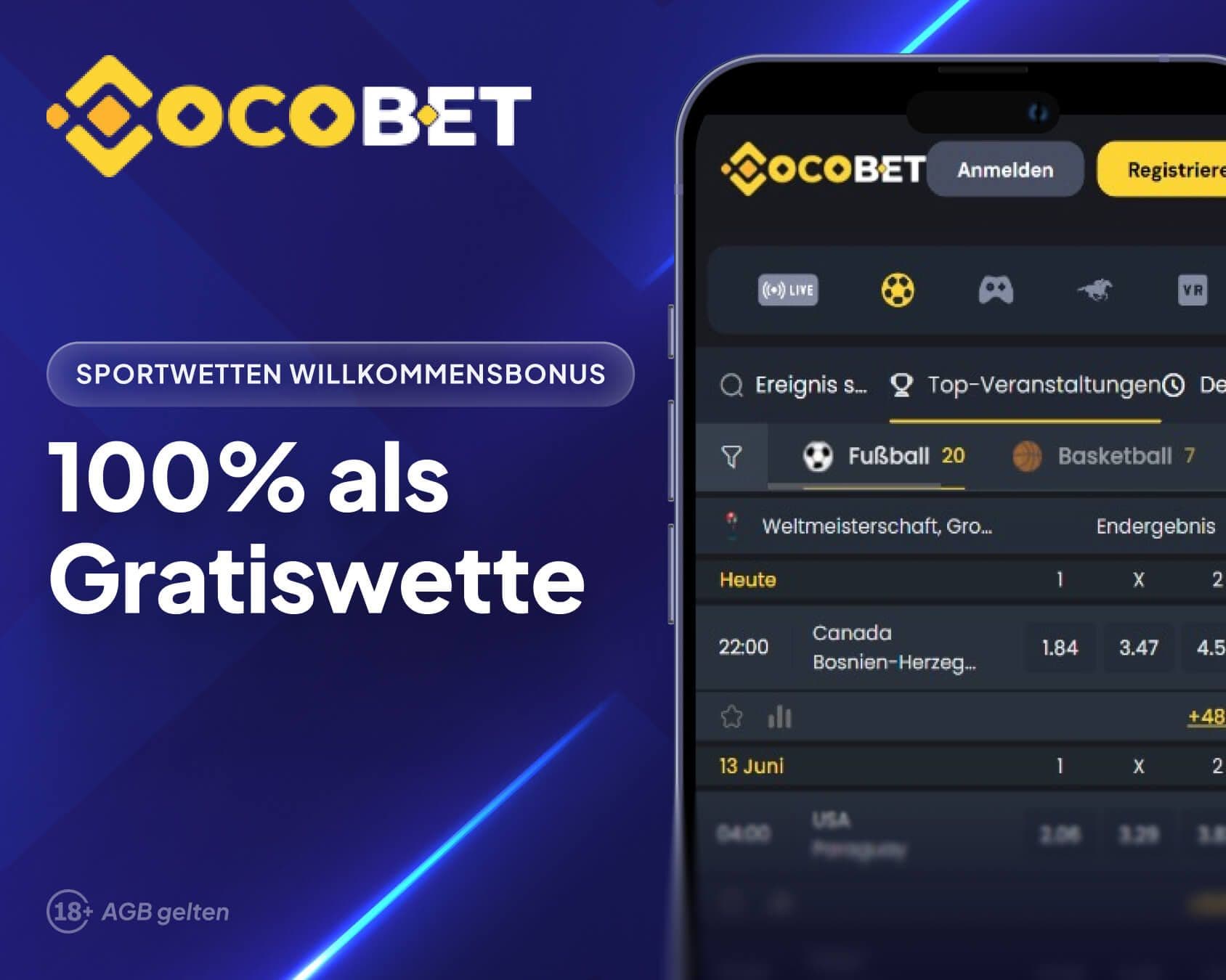 Cocobet Sportwetten Willkommensbonus
