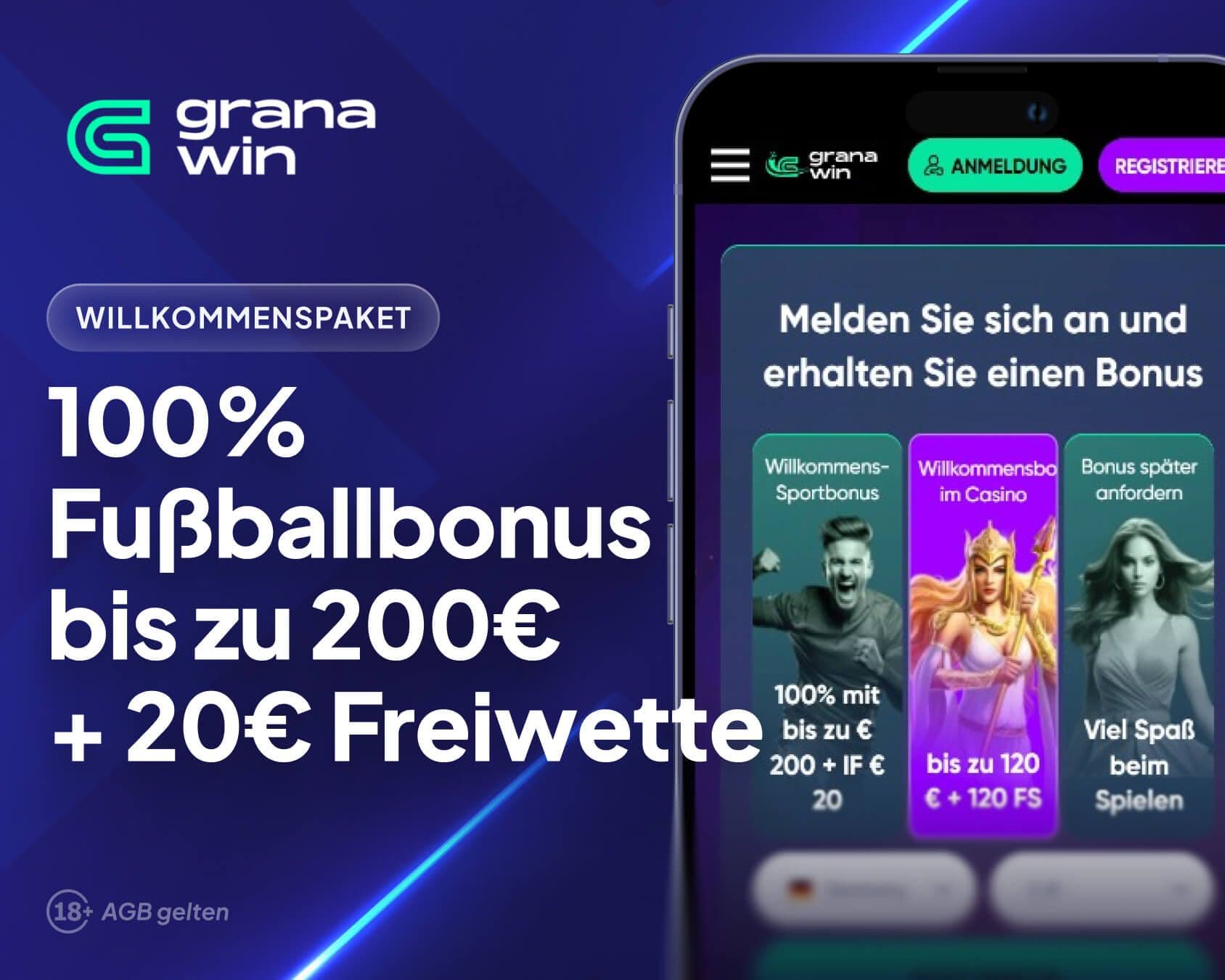 GranaWin Sportwetten Willkommenspaket