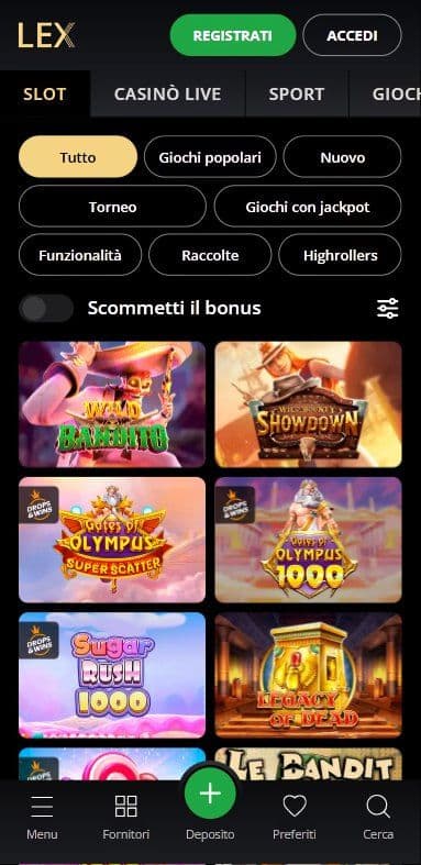 Lex Casino Slots Mobile
