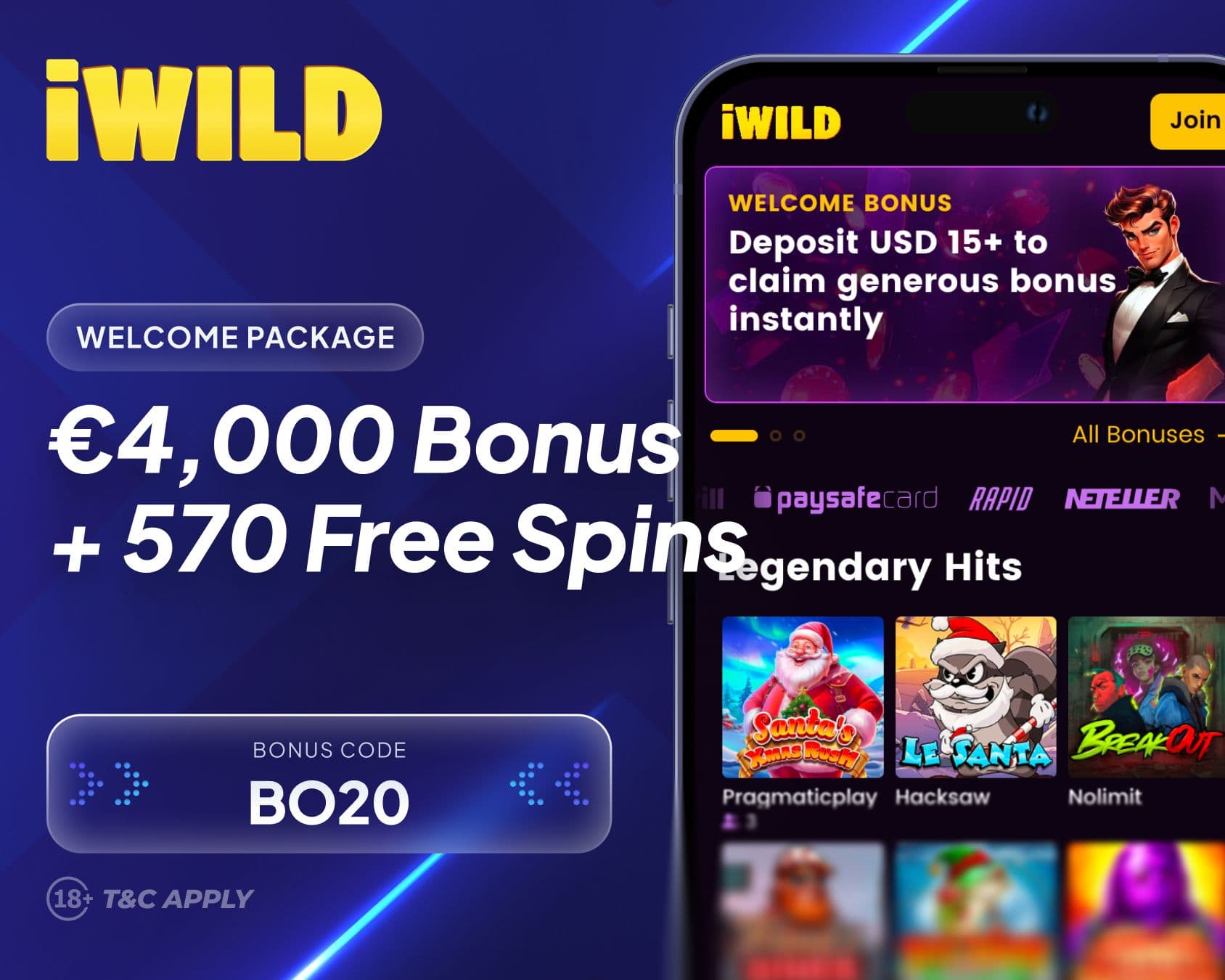 iwild casino welcome offer