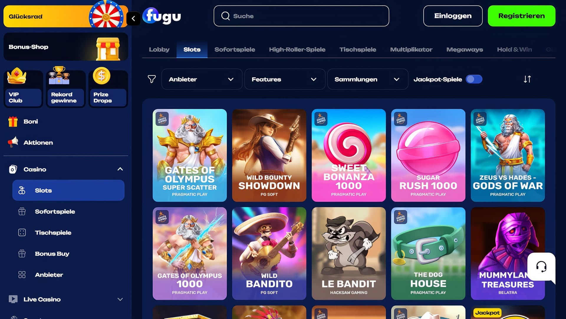 Fugu Casino Slots Desktop