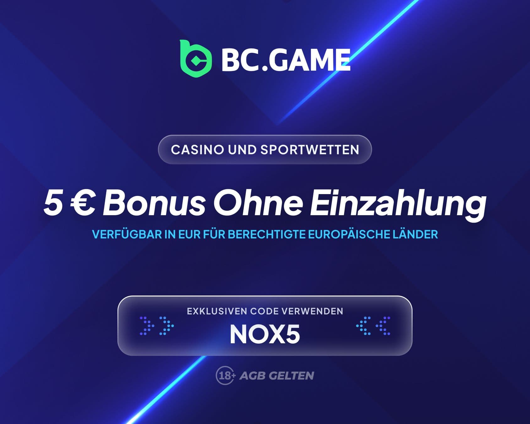 BC.Game 5 € Bonus ohne Einzahlung