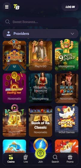TenoBet Mobile Slots