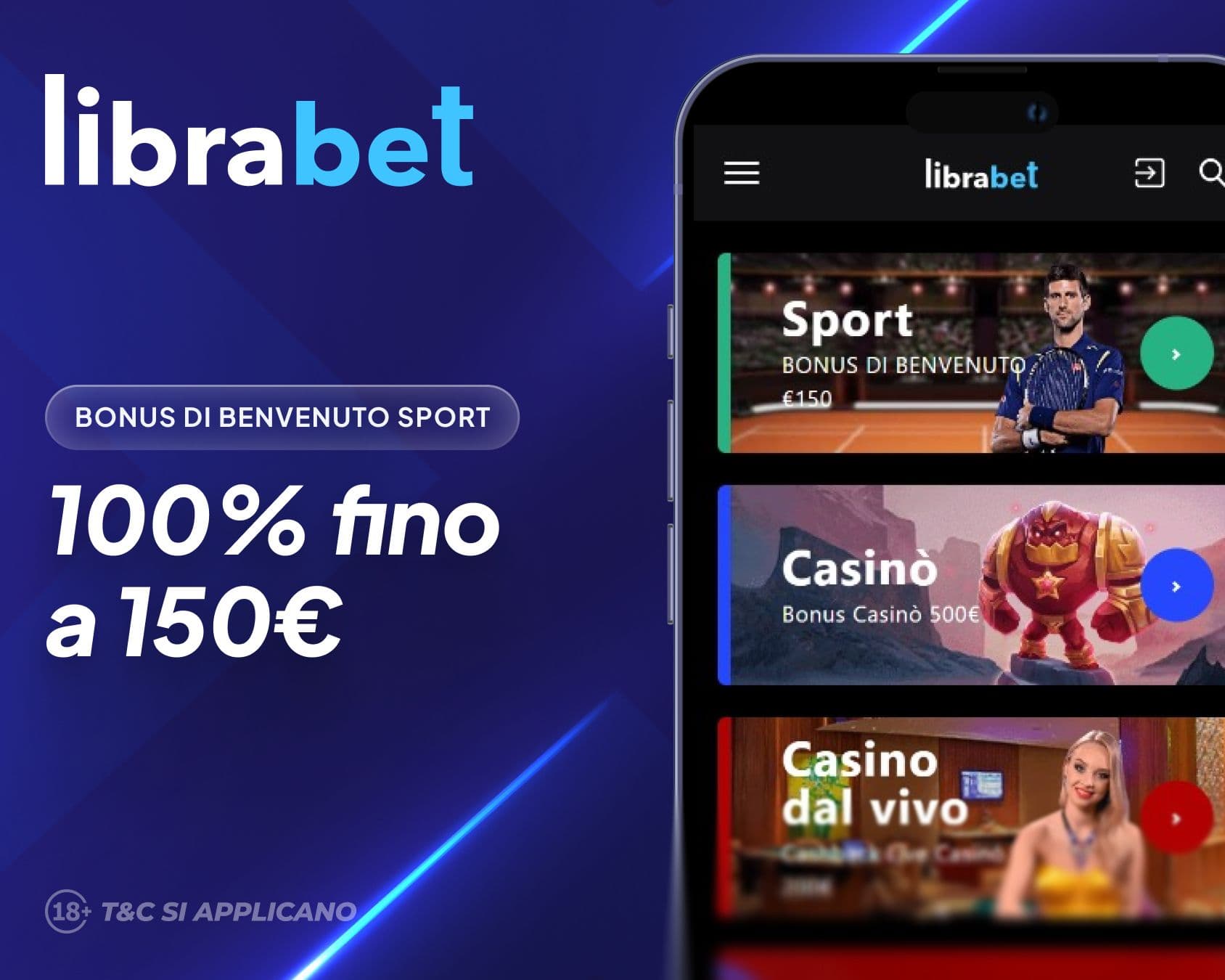 LibraBet Bonus di Benvenuto Sport