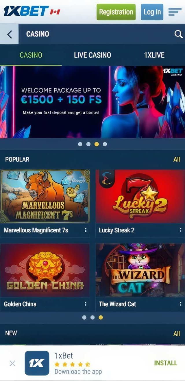 1xbet homepage mobile
