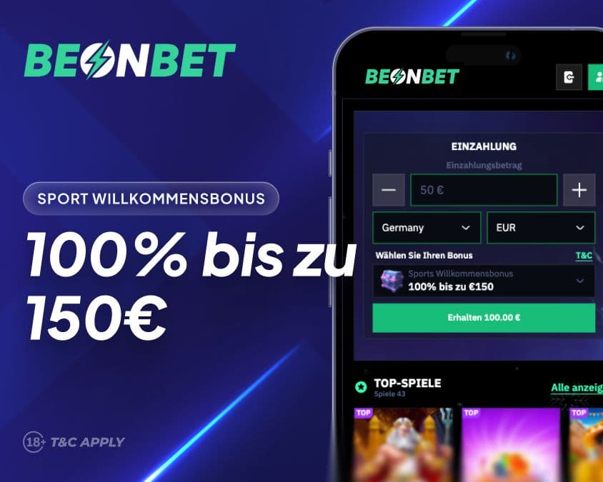 Sportwetten-Willkommensbonus von BeonBet