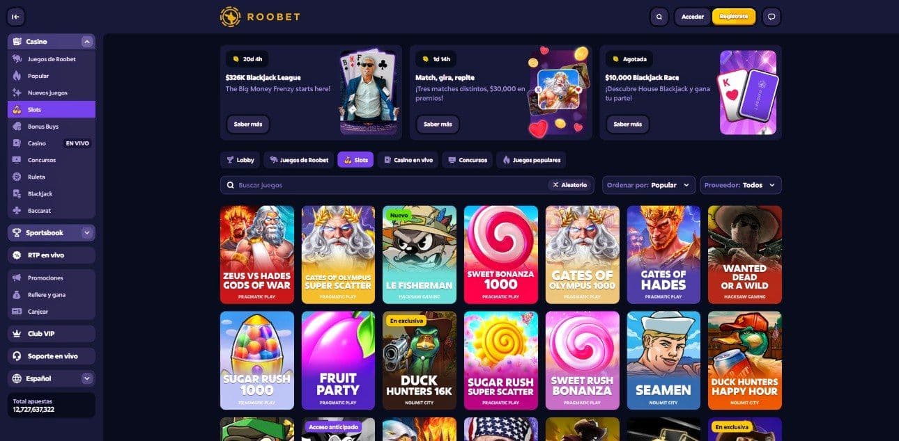 Tragamonedas de roobet