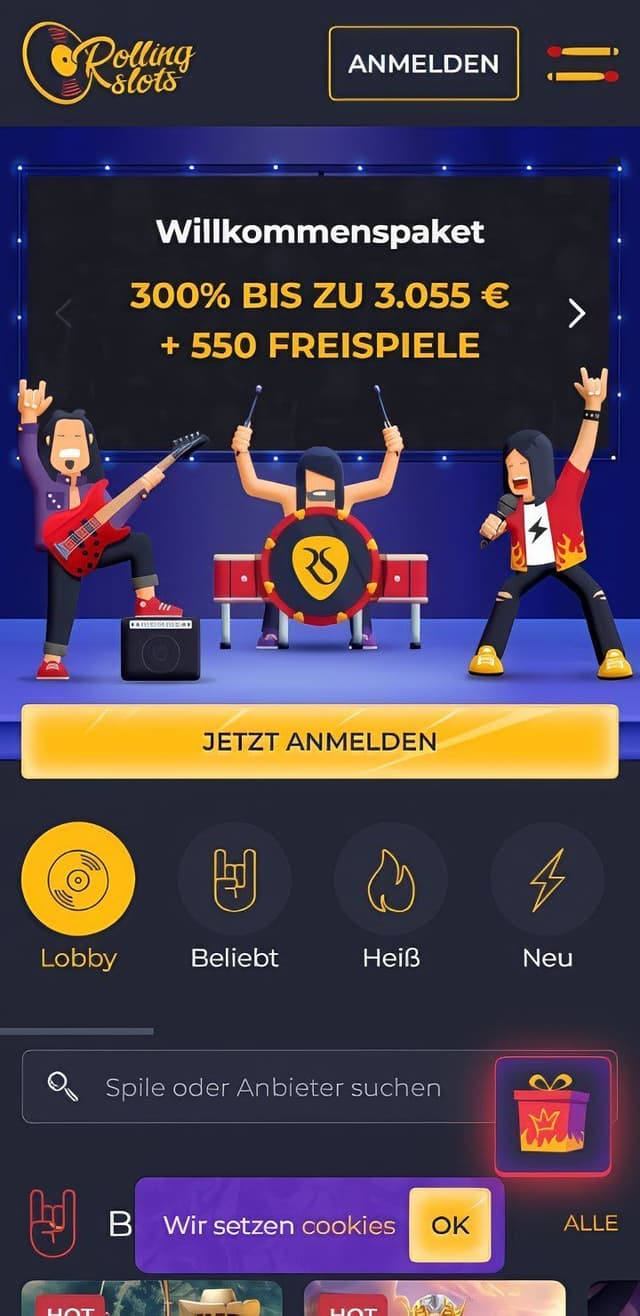 rolling slots homepage mobile