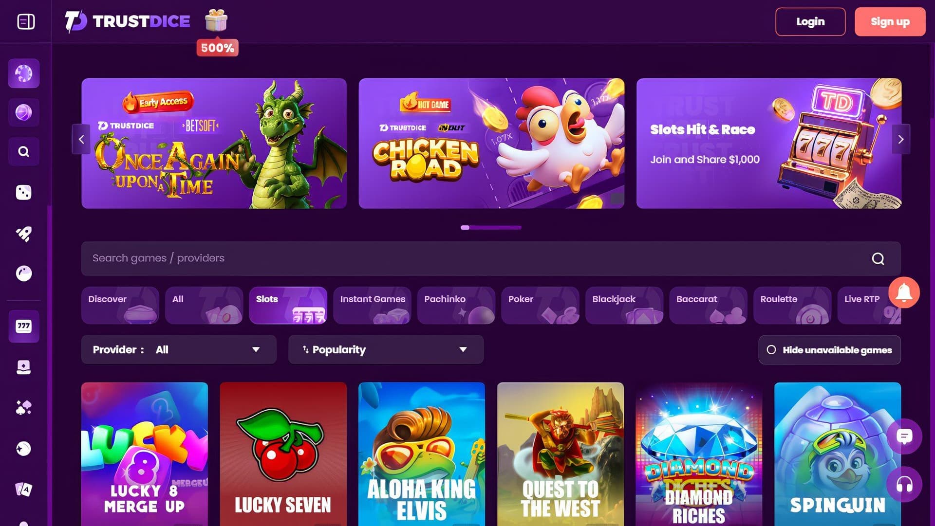 TrustDice Slots