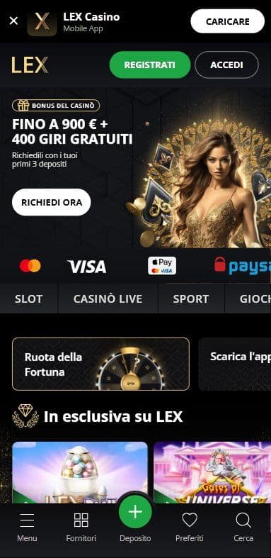Lex Casino Home Mobile
