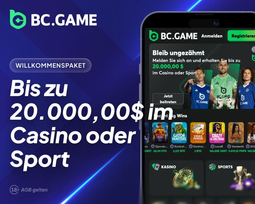 BC.game Wettbonus für Neukunden