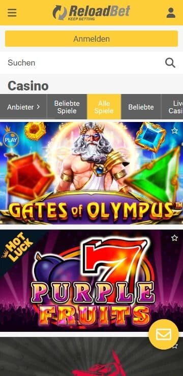 reloadbet spielautomaten mobile