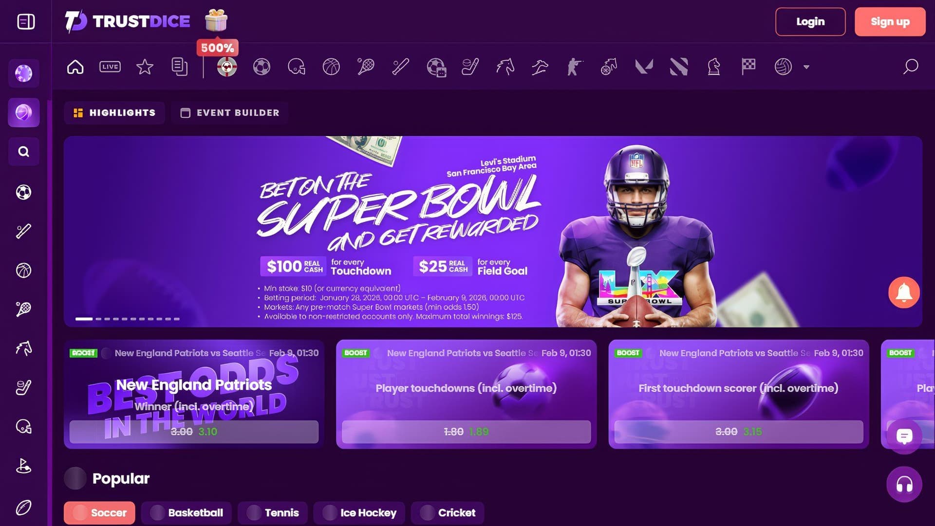 TrustDice Sportsbook