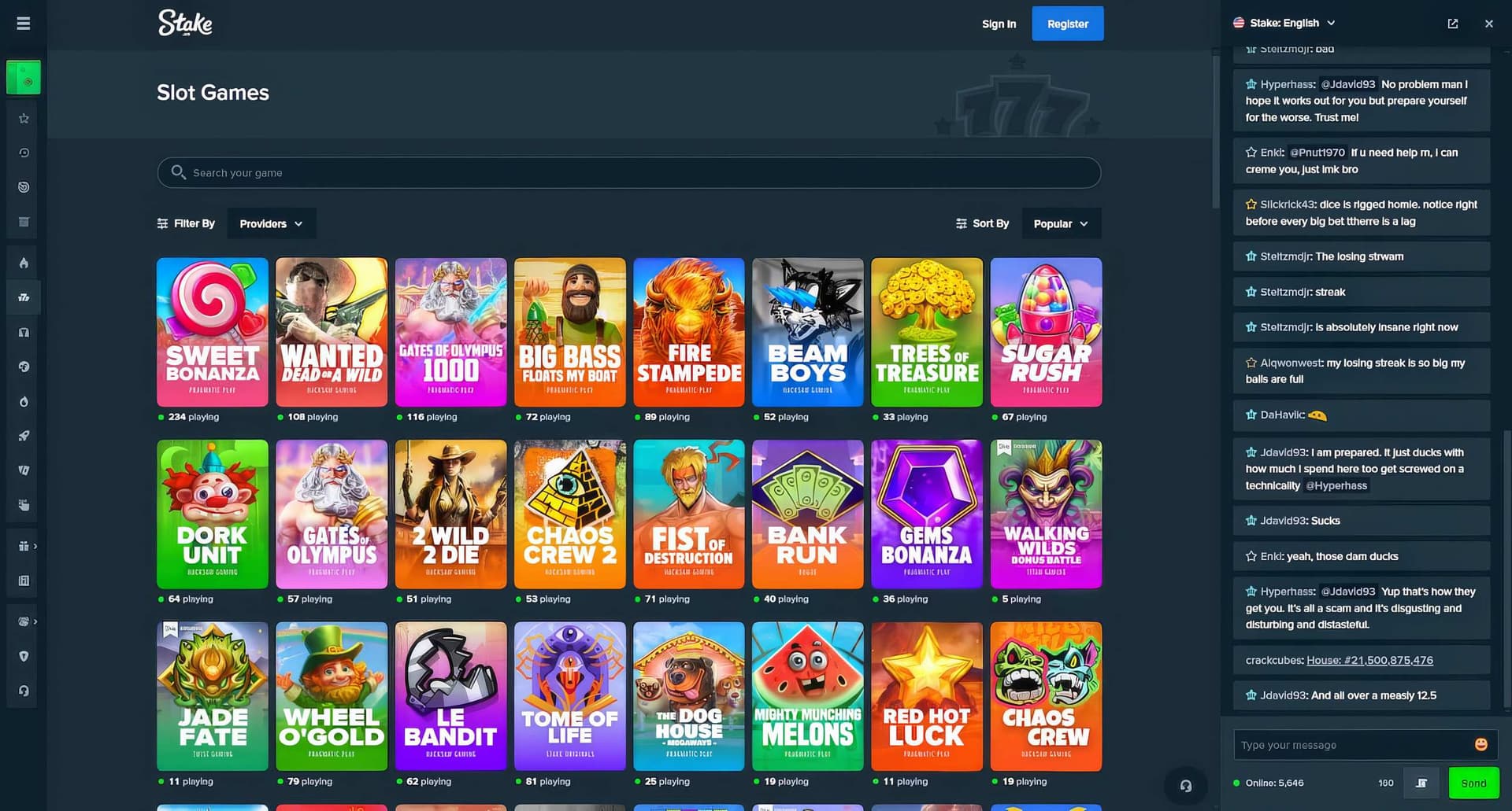 stake.us slots desktop