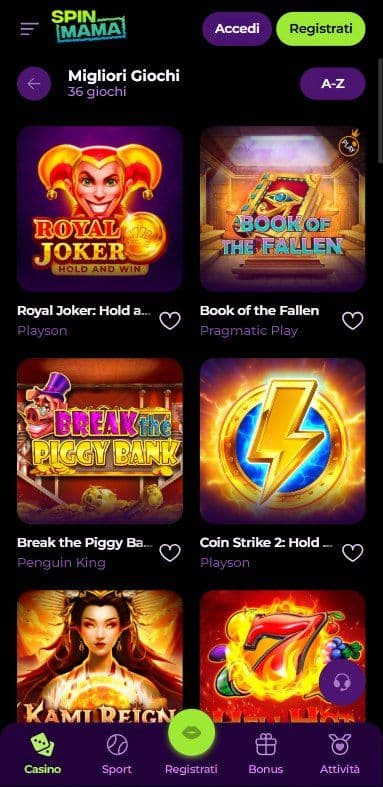 Spinmama Slots Mobile