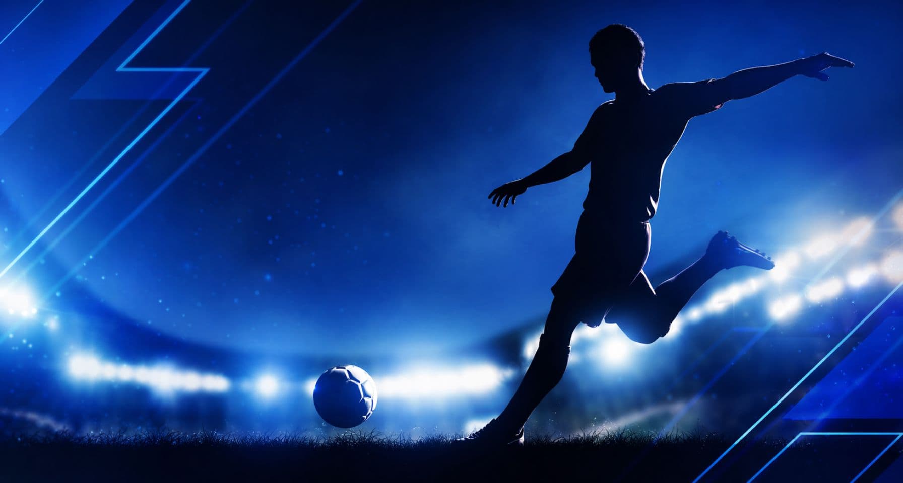 Football striker shooting at goal for expected goals xG betting analysis on Noxwin.