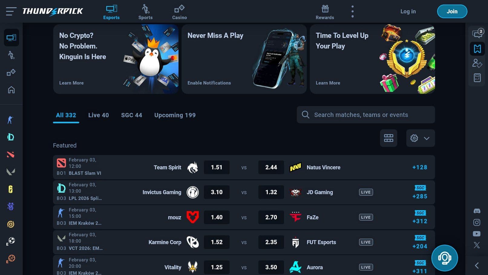 Thunderpick Esports