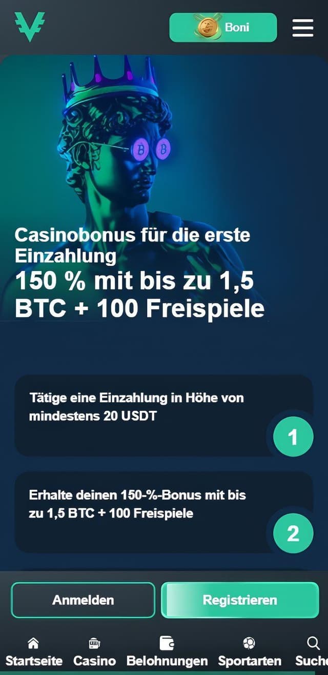 vave casino homepage mobile