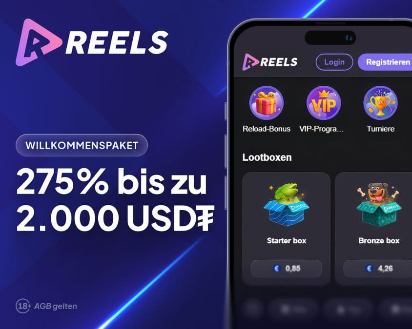 Reels Casino Willkommensbonus