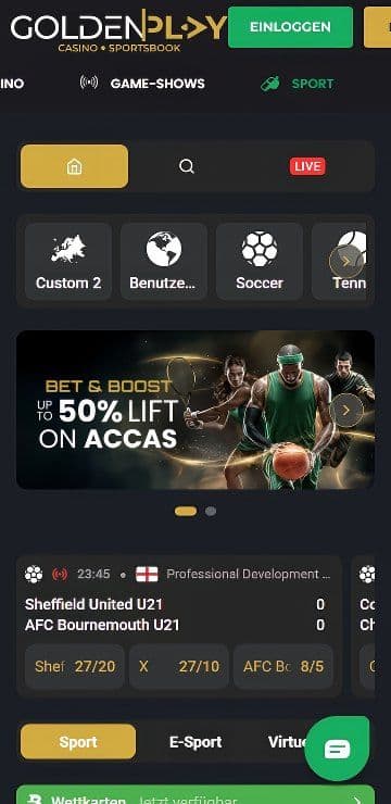 GoldenPlay home mobile