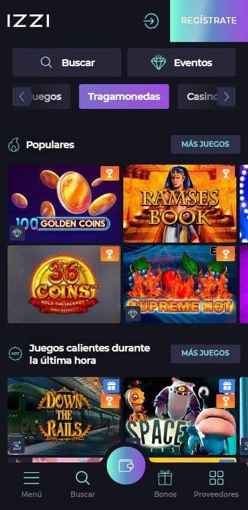 Tragamonedas de izzi mobile
