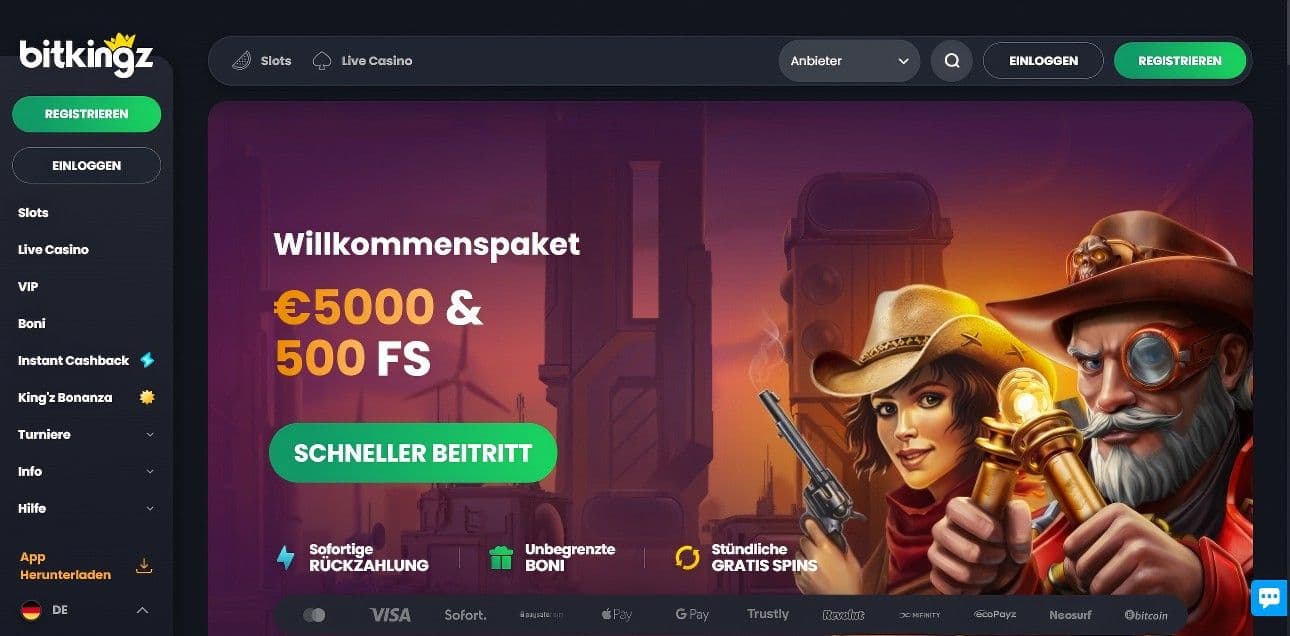Bitkingz Casino Bonus