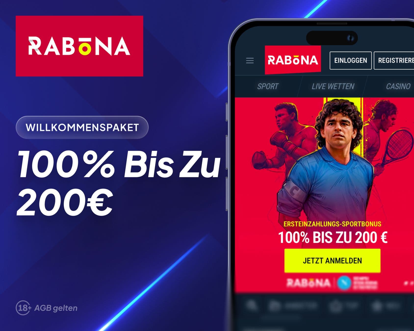 Rabona Sportwetten Willkommensbonus