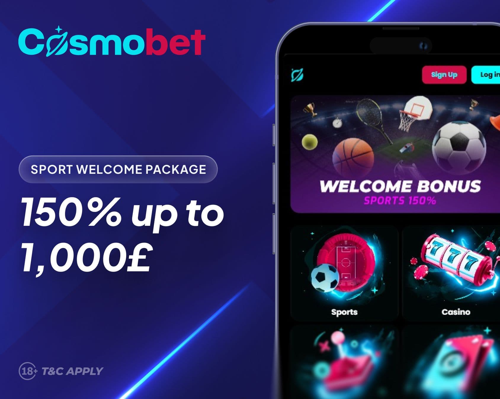 cosmobet welcome offer desktop