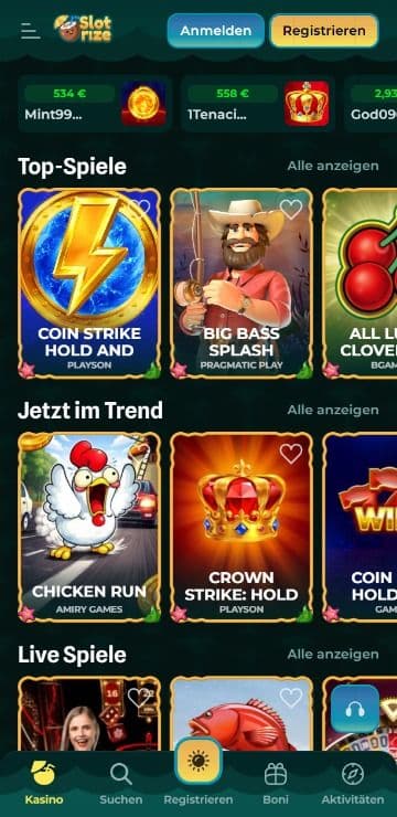 Slotrize Slots mobile