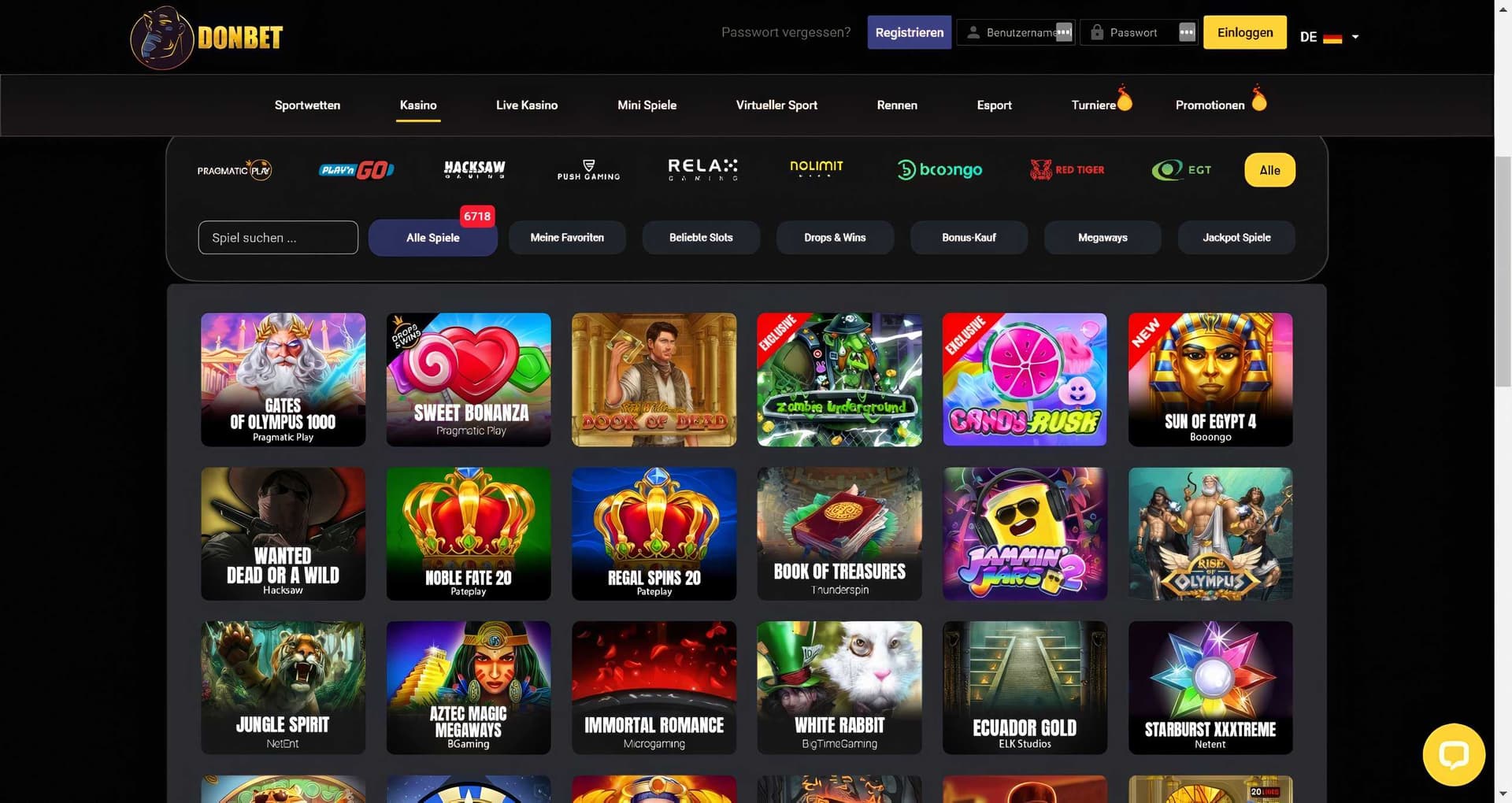 donbet spielautomaten desktop