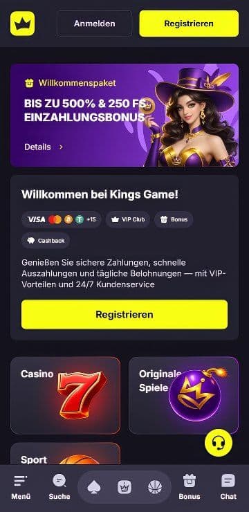 Kings Game home mobile