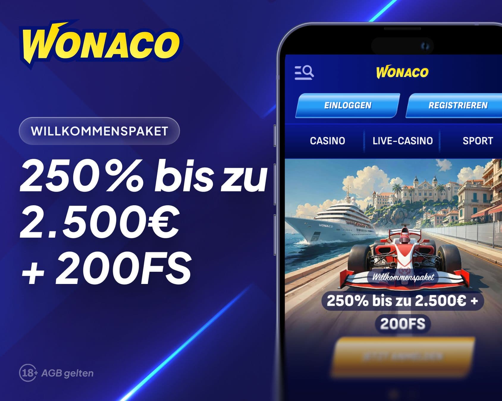 Wonaco Casino Willkommensbonus