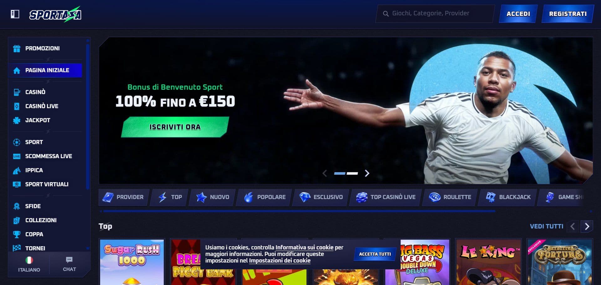 Sportaza Home Desktop