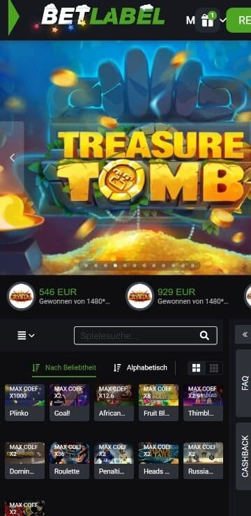 Betlabel Casino Slots Mobile