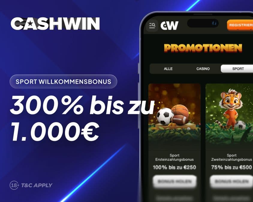 Cashwin Sportwetten Willkommensbonus