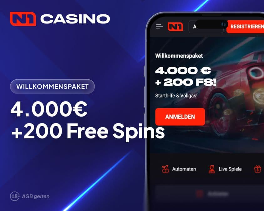 N1Casino Oberfläche