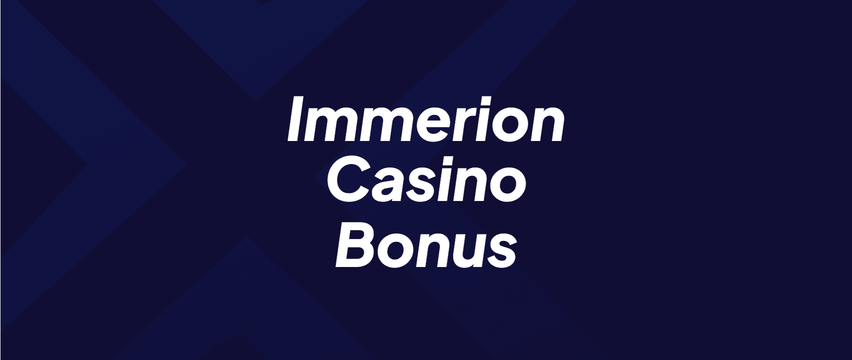 immerion casino bonus