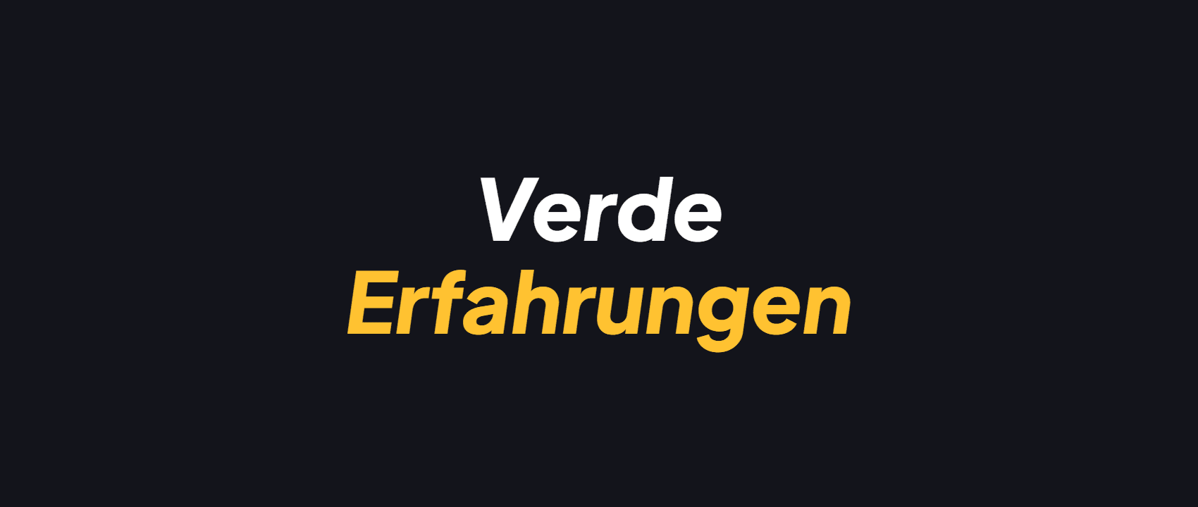 Verde Casino Erfahrungen