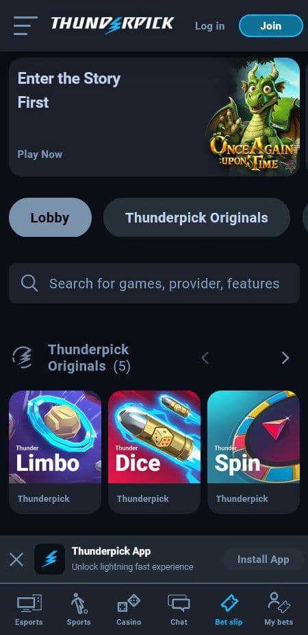 Thunderpick Casino Mobile