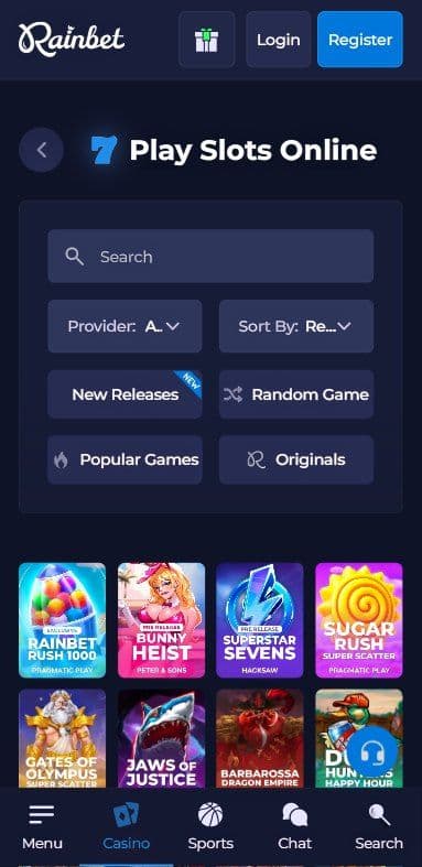 Rainbet Slots Mobile