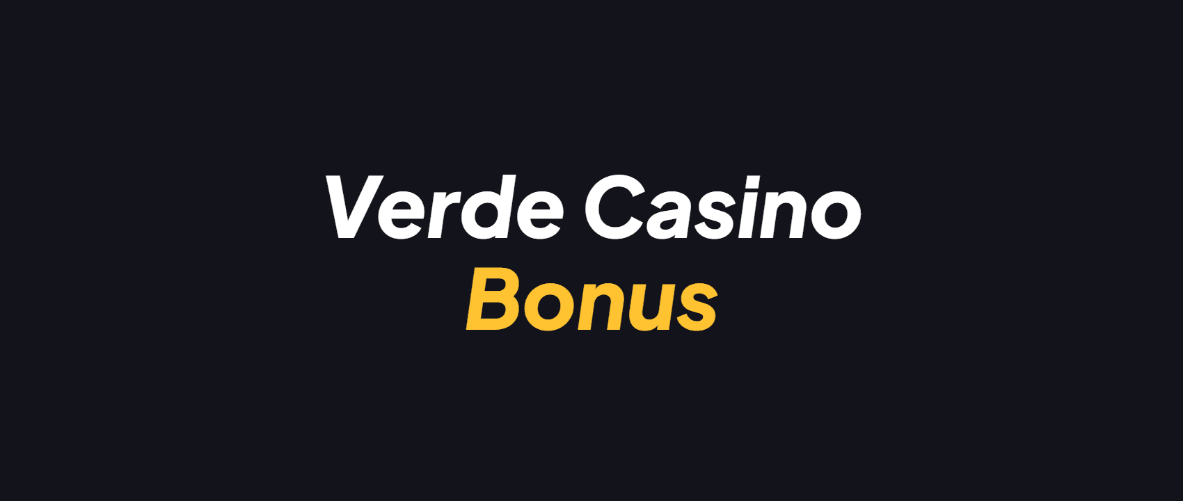 verde casino promo code